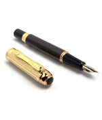 Hayman Dikawen 24 CT Gold Plated Fountain Pen With Box (P-132) - Hayman Pen 