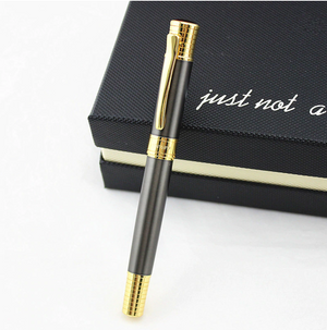 Hayman 24 CT Gold Plated Roller Ball Pen With Box (P-136) - Hayman Pen 