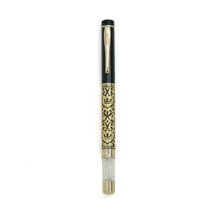 Hayman 24 CT Gold Plated Crystal Designer Roller Ball Pen with Box (P-10) - Hayman Pen 