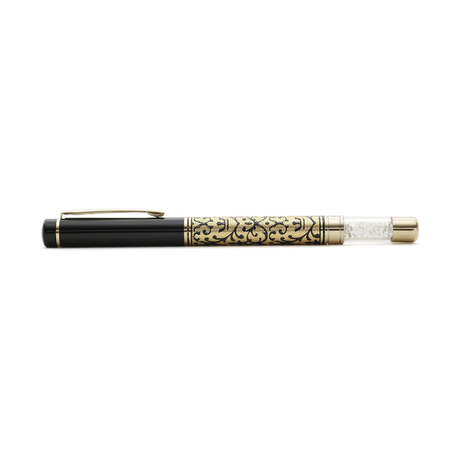 Hayman 24 CT Gold Plated Crystal Designer Roller Ball Pen with Box (P-10) - Hayman Pen 