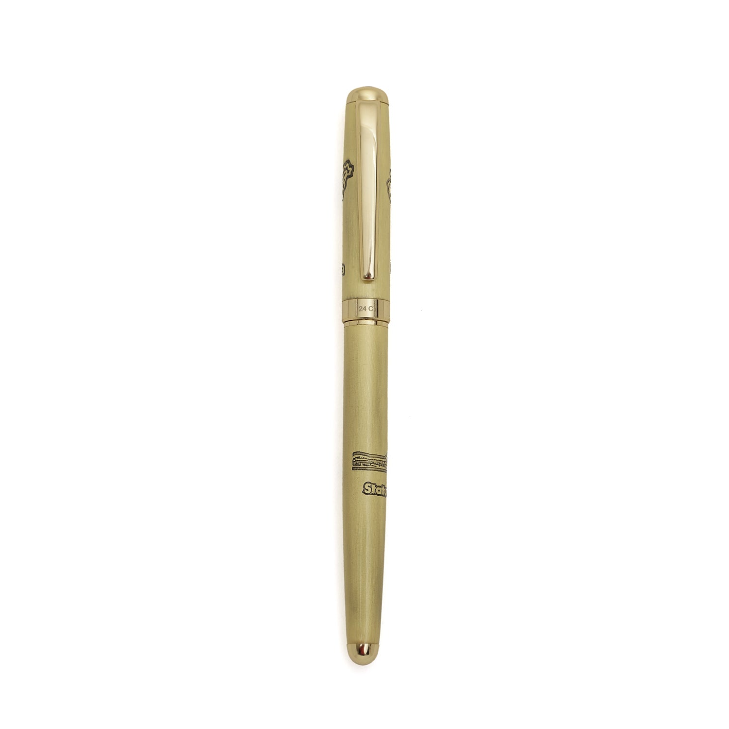 Hayman 24 CT Gold Plated statue of unity Engraved Roller Ball Pen with Box (P-131) - Hayman Pen 