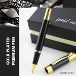 Hayman 24 CT Gold Plated Roller Ball Pen With Box (P-137) - Hayman Pen 