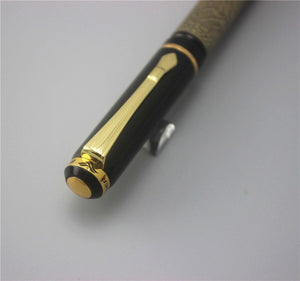 Hayman Eight Running House Gold Plated Fountain Pen With Box (P-139) - Hayman Pen 