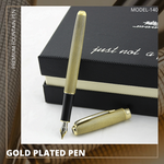 Hayman Jinhao 24 CT Gold Plated Designer Fountain Pen With Box (P-140) - Hayman Pen 