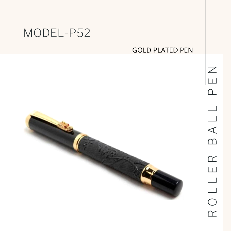 Hayman Dikawen 24 CT Gold Plated Roller Pen With Box (P-52) - Hayman Pen 