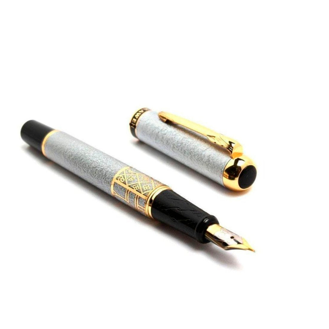 Hayman Dikawen 24 CT Gold Plated Fountain Pen With Box (P-91) - Hayman Pen 